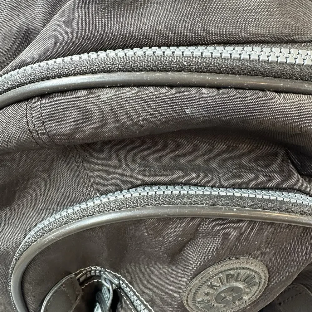 Kipling Sausalito WL2403 Rolling Backpack Wheeled Book Bag Brown Luggage